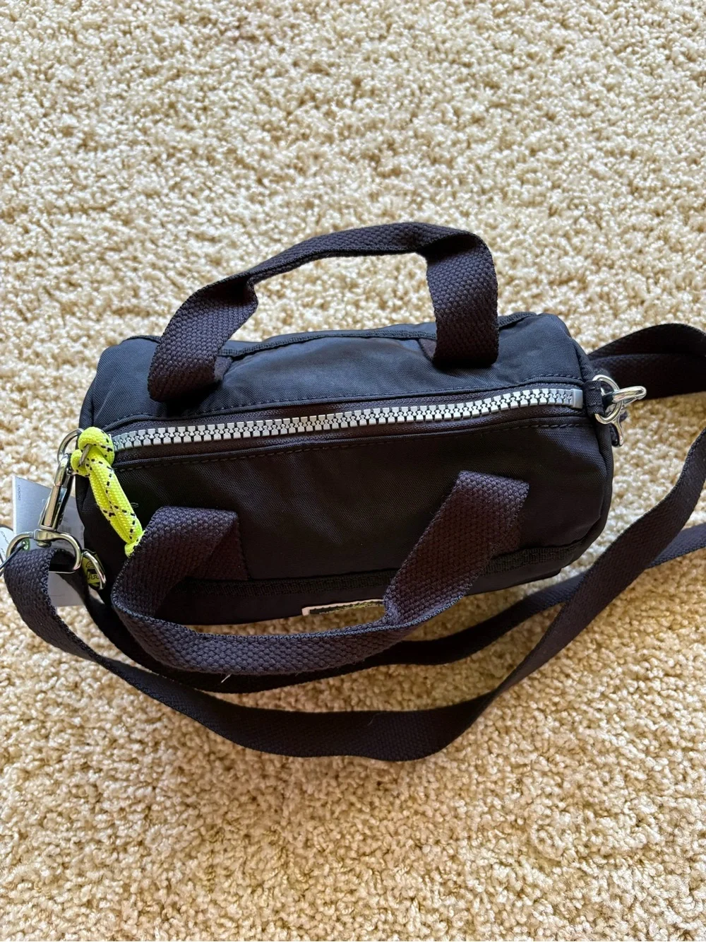 Kipling Quan Mini Duffle‎ Crossbody Bag Black Lightweight Travel Bag NWT